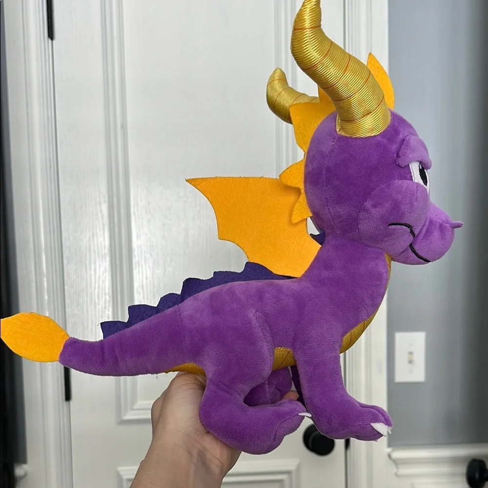 Spyro Purple Dragon Plush Toy with Gold Accents - Picture 1 of 5